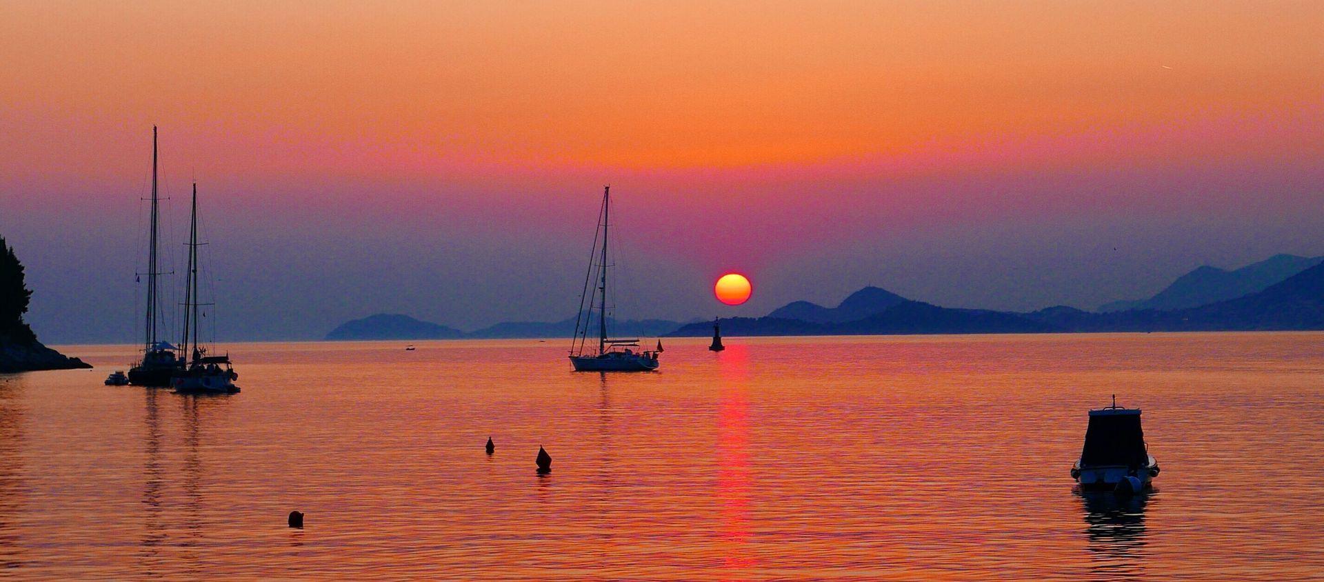 Sunset on Croatian coast