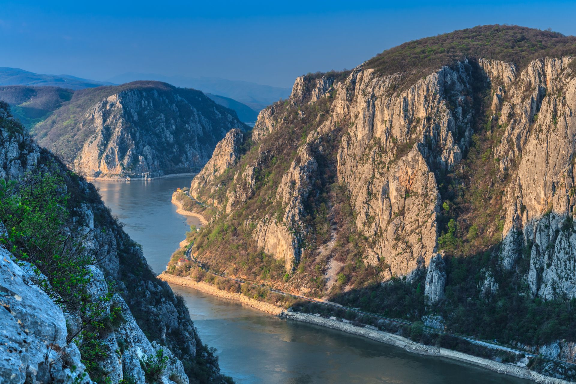 Iron Gates on Danube river