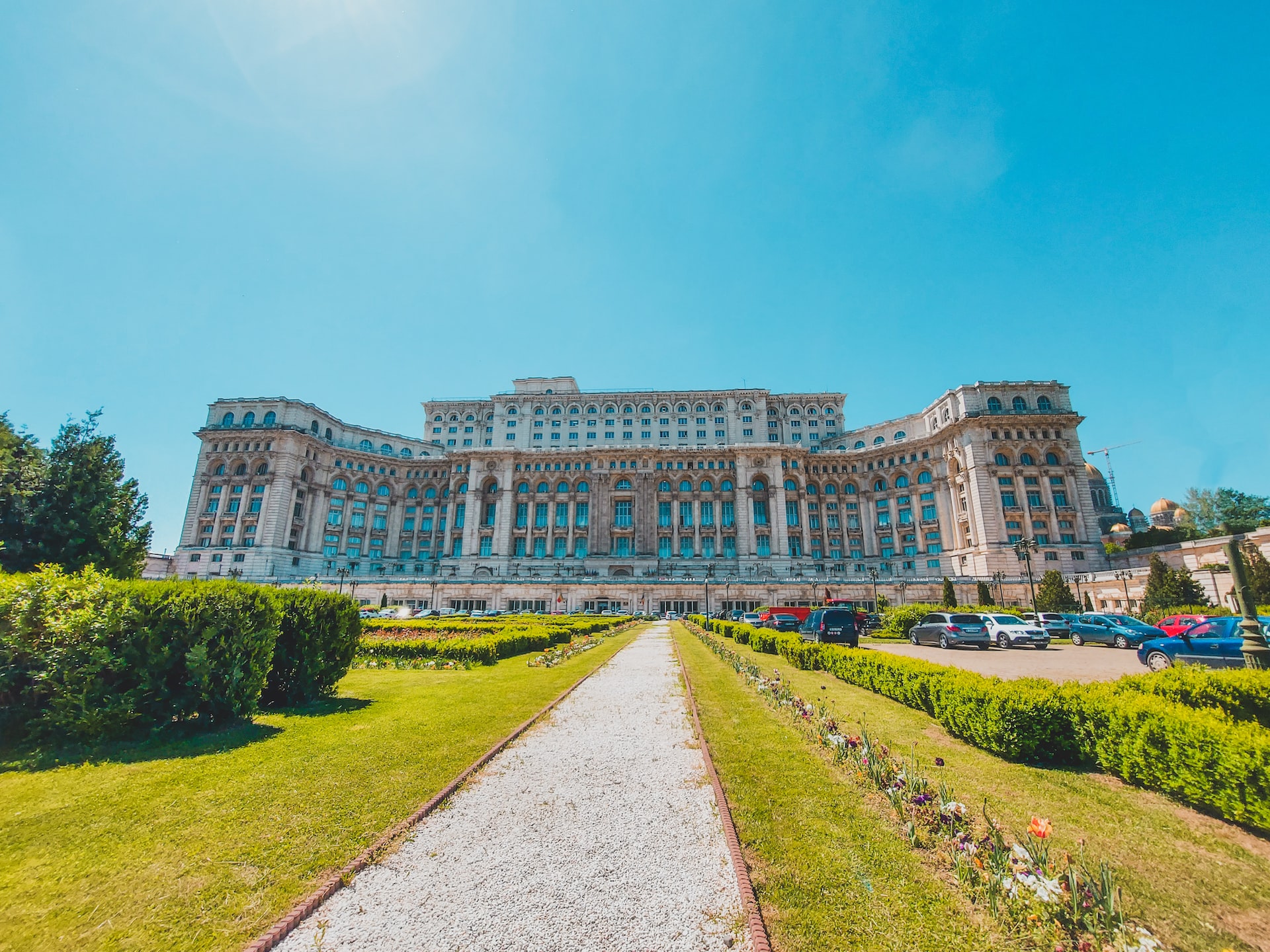 The Palace of Parliament in Bucharest