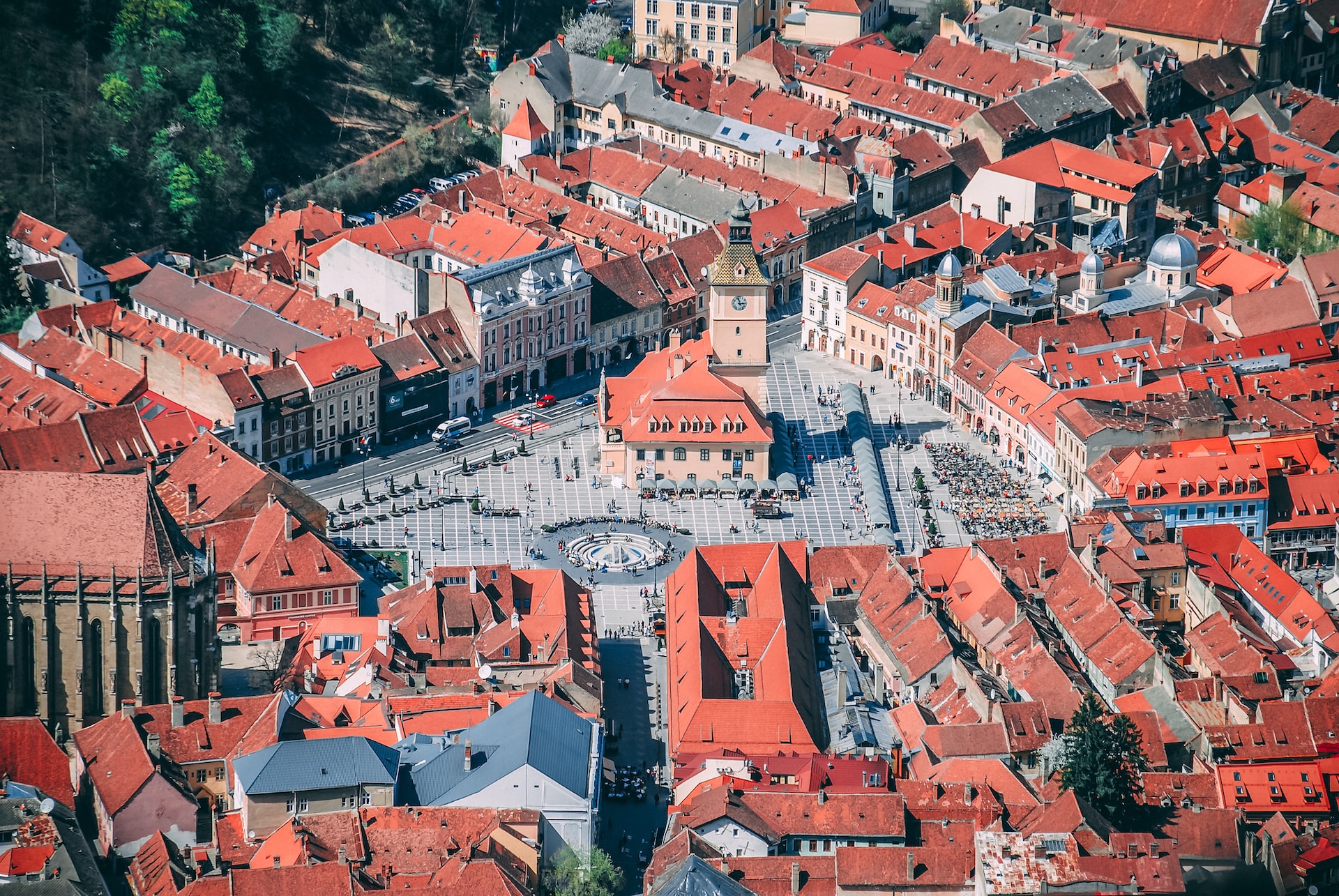 Aerial view of Main Square