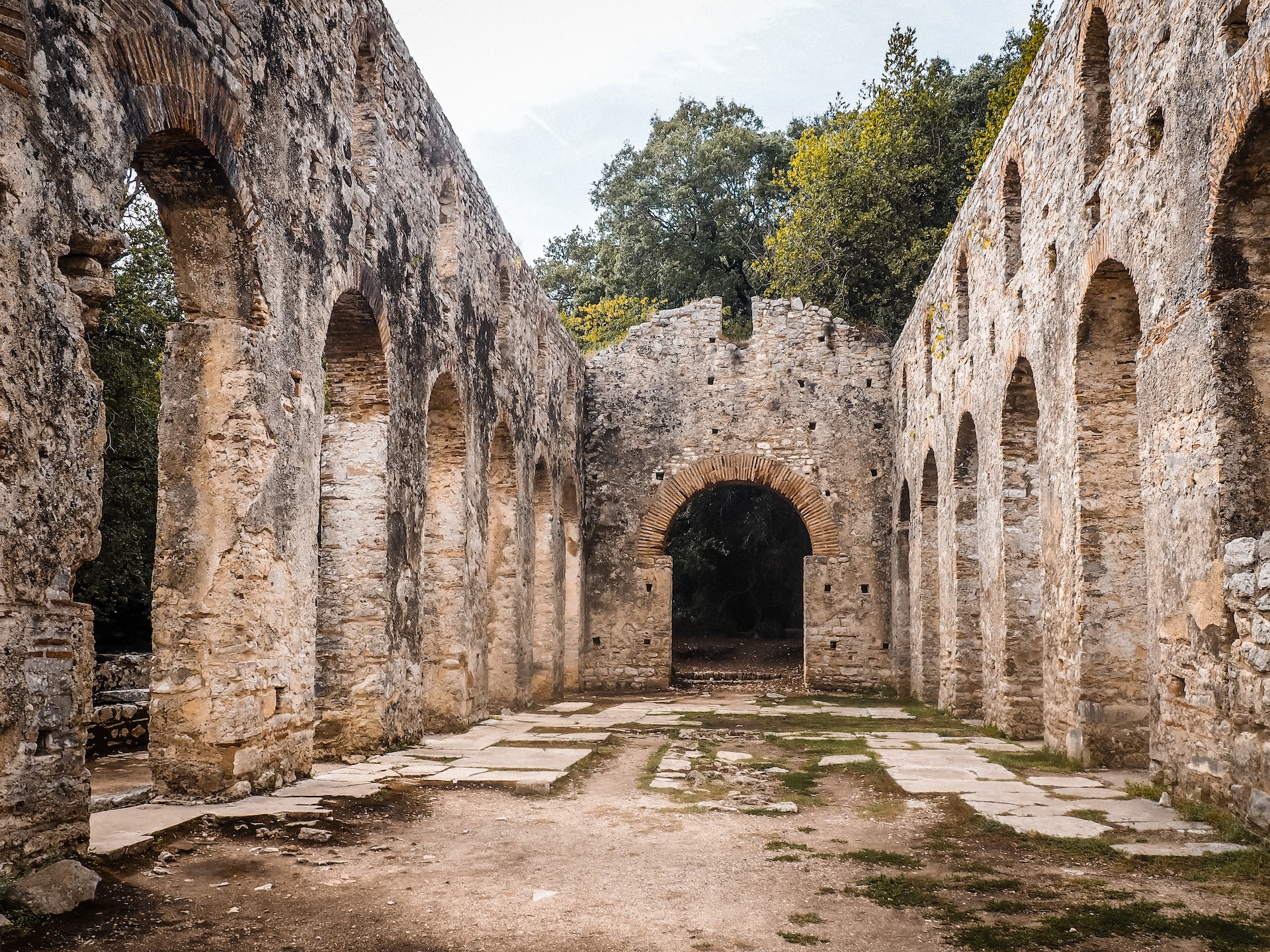 Ancient structure in Butrint National Park