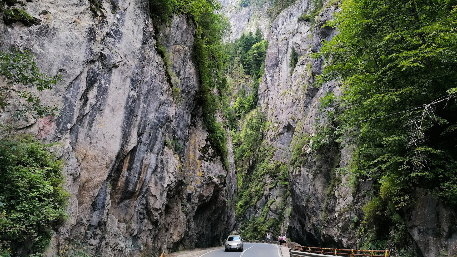 Mountain road in Bicaz Canyon