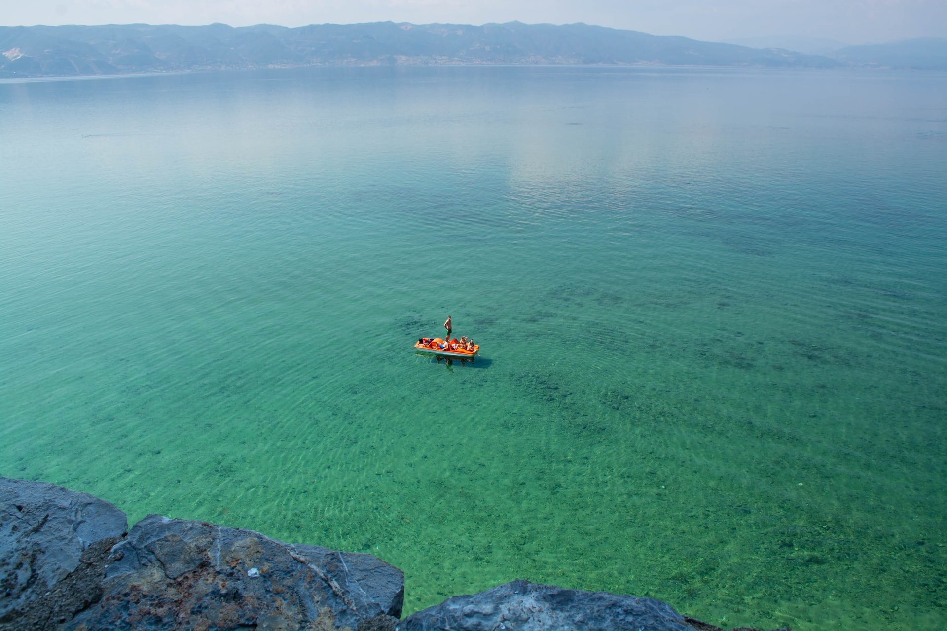 Clear blue water of Ohrid